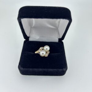 Pearl and Diamond Ring 20615
