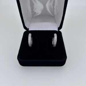 Inside Outside Diamond Hoops 26784